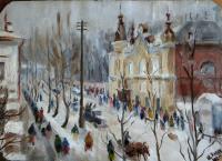 Харин И.Е. Краевой театр. Зима. 1942 Харин И.Е. Краевой театр. Зима. 1942